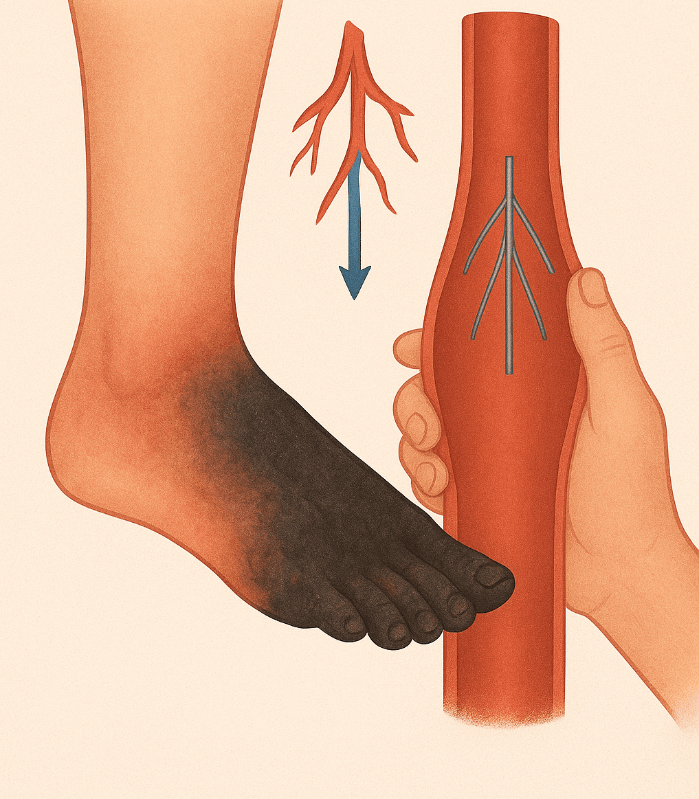 Modern management for gangrene and blackened/cold limbs